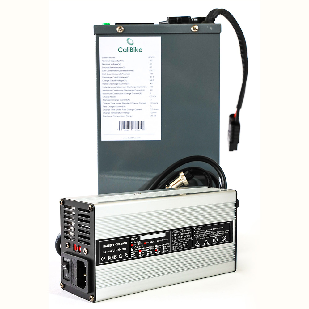 48V 40AH Lithium-Ion E-Bike Rechargeable Battery with Fast Charger and 1-Year USA Warranty - Image 3